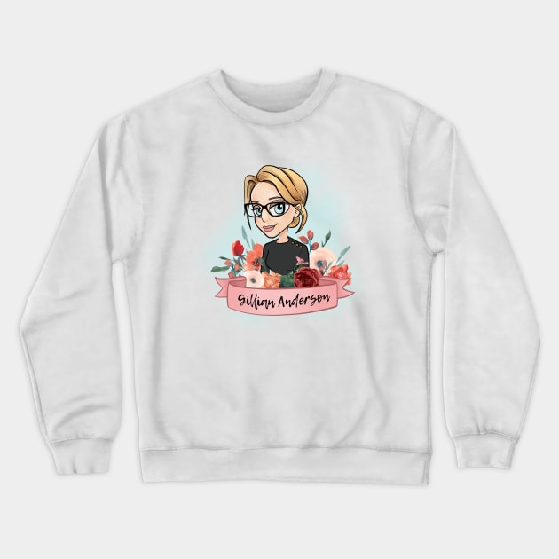 Gillian Anderson Crewneck Sweatshirt by Sitily